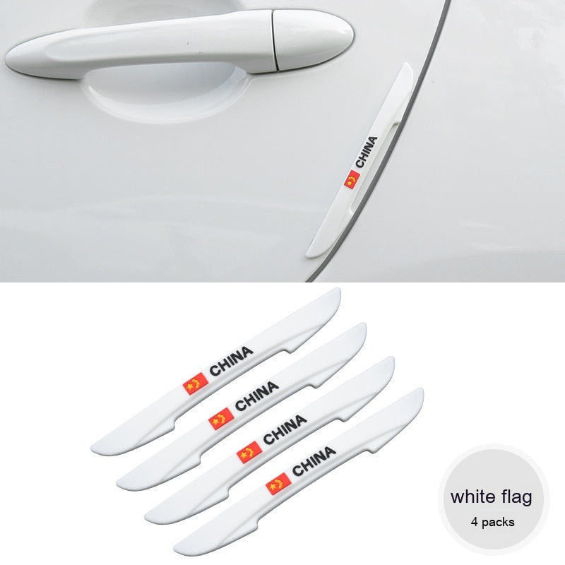 Car Door Edge Guards – Anti-Scratch Strips - White Flag