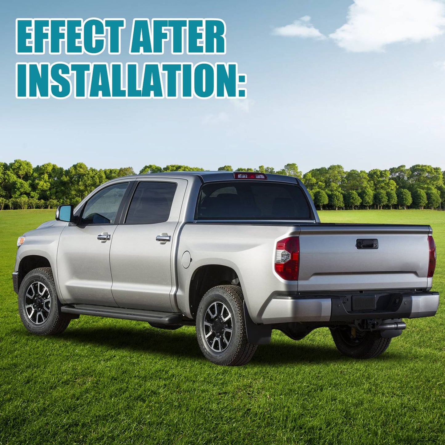 Right Rear Bumper End Caps Covers Corner Extension For 2014-2021 Tundra