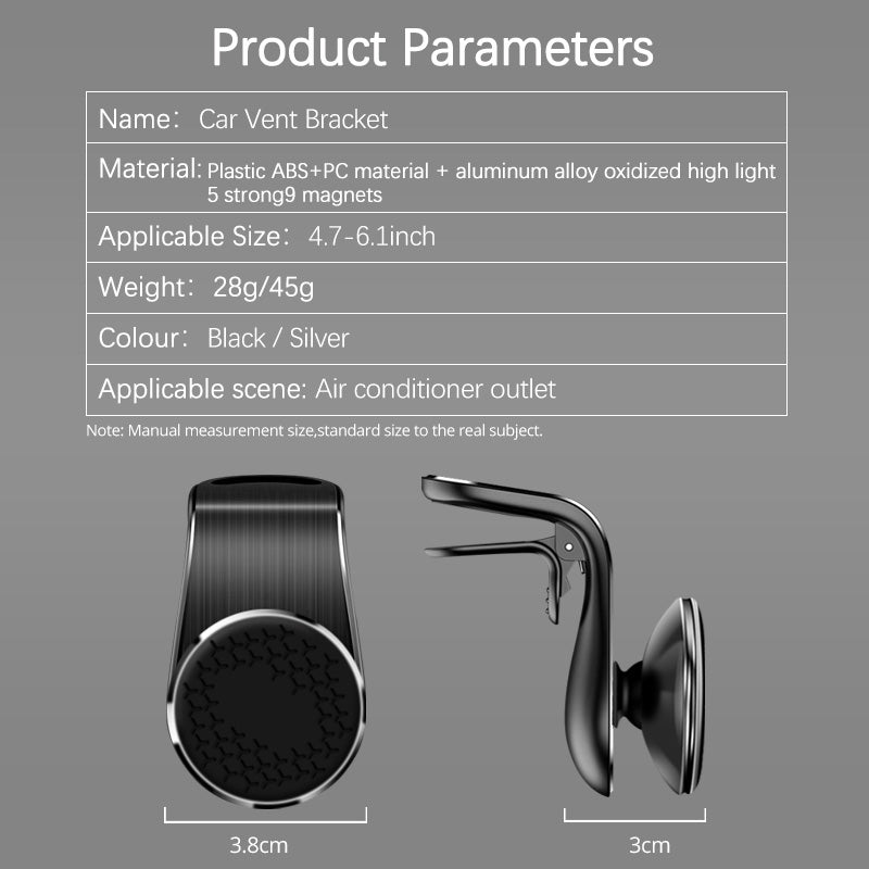 Rotating Magnetic Air Vent Car Phone Mount - image 9