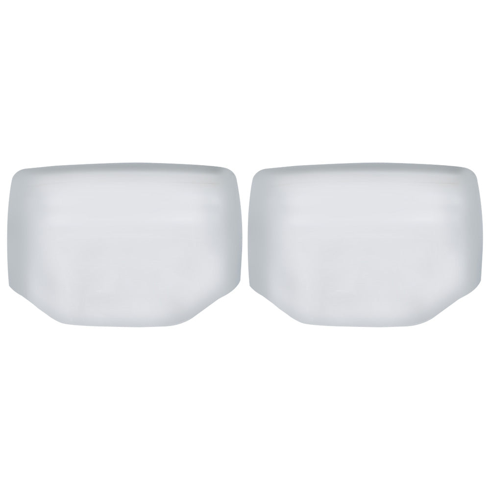 A Pair Of Chrome Hood Mirror Covers Fit For Kenworth & Peterbilt