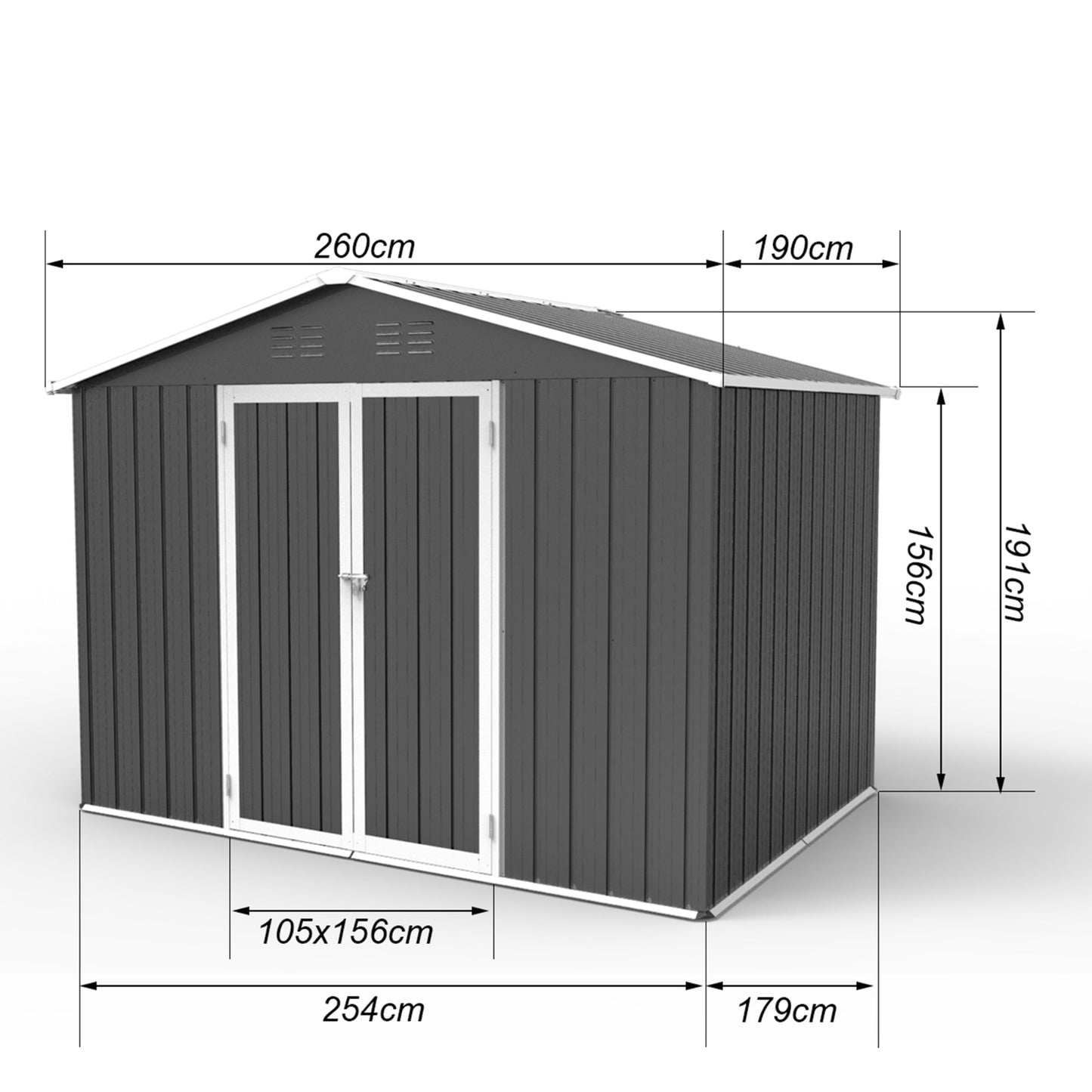 Carport, 10X20 Heavy Duty Portable Carport Garage Tent For Outdoor Storage Shelter White