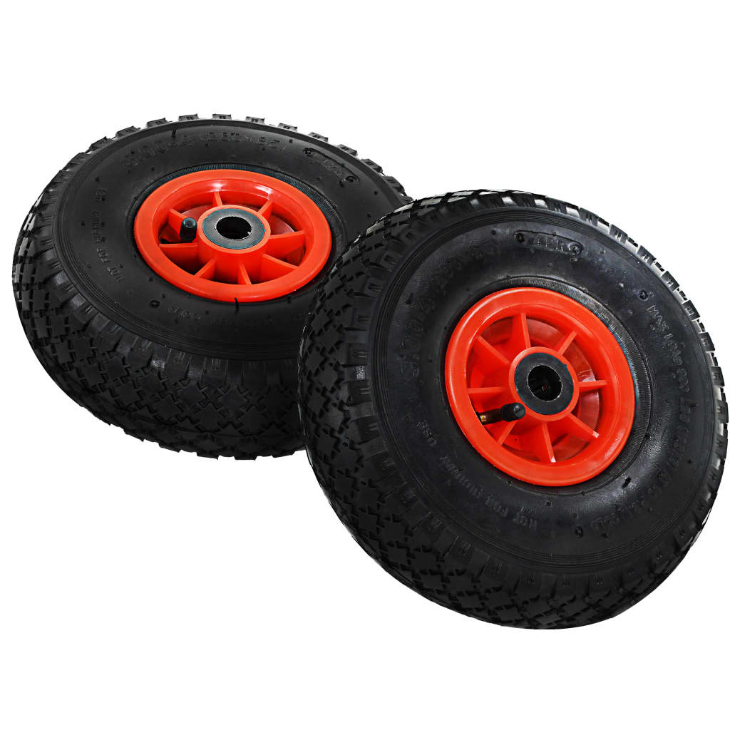 Sack Truck Wheels 2 pcs. Rubber 3.00-4 (245x82)