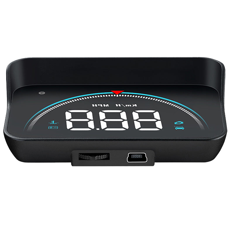 Head-Up Display HUD – OBD2 3.5" Windscreen Speed Display - Black / USB