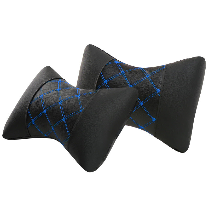 Quilted leather-look headrest pillow - image 3