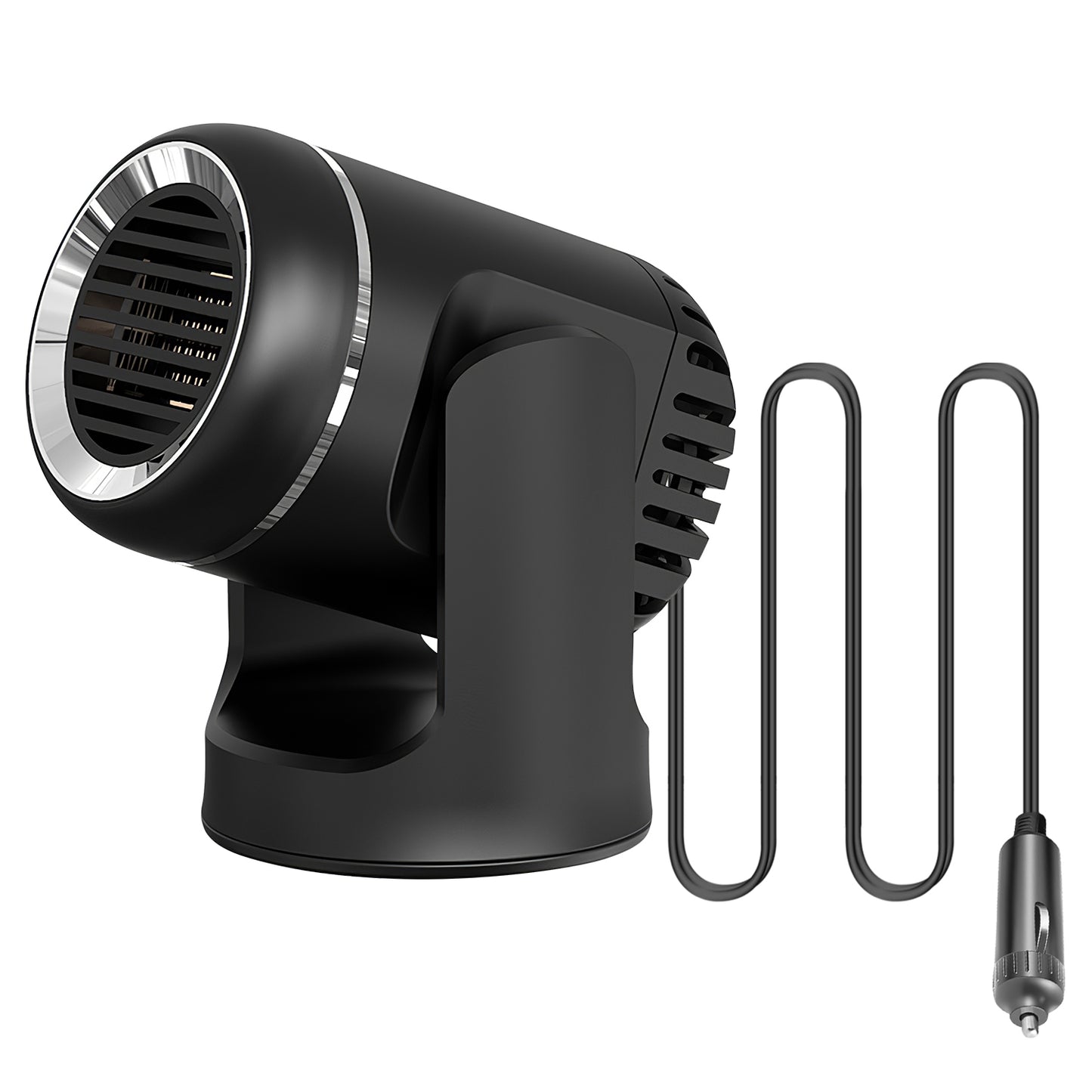 24V 160W Or 12V 120W Portable Car Heater 2 In 1 Heating Cooling Fan Rotatable Demister Defroster With 4.92ft Cord