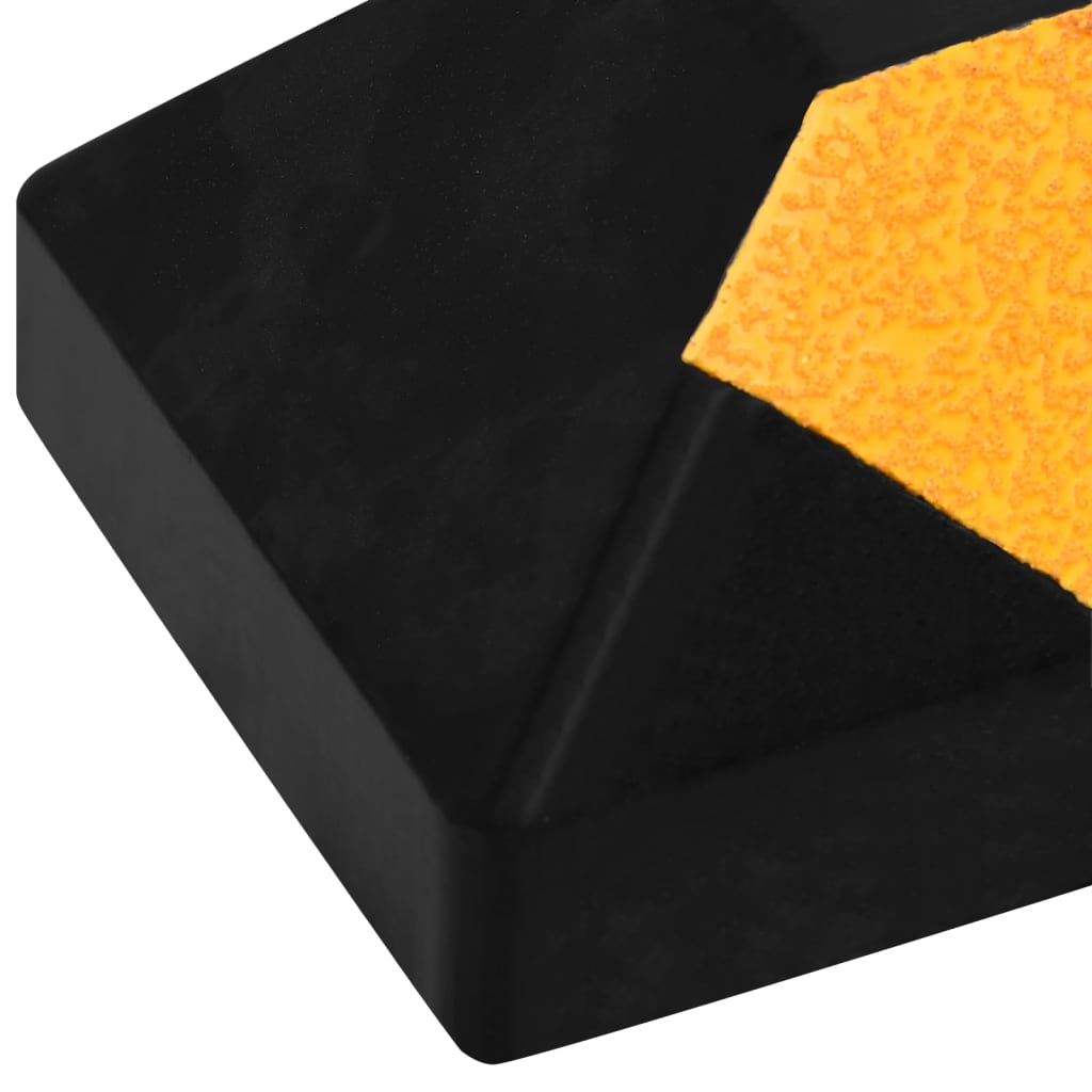 Reflective Parking Blocks, 2 pcs., 56x15x10 cm, Rubber