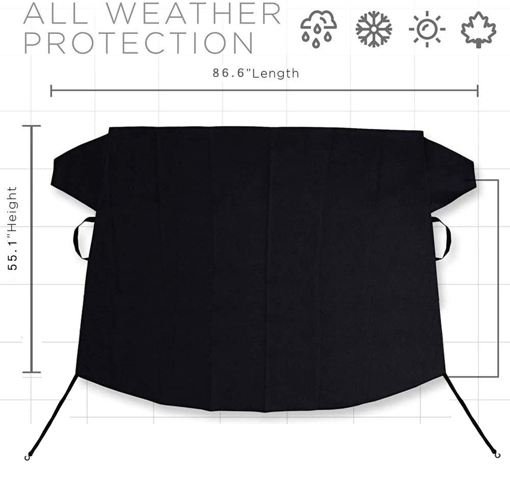 Thick Waterproof Windscreen Frost Cover - image 4