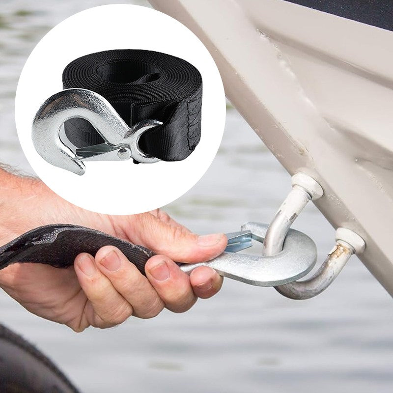 Marine Trailer Boat Winch Strap With Hook Towing 6mx5cm Up To  Heavy Duty