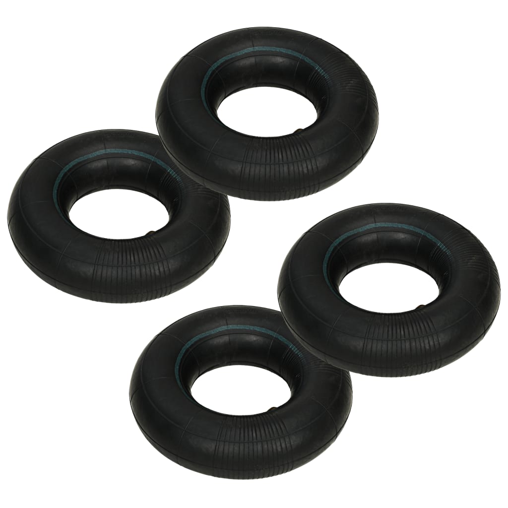 Replacement inner tubes for hand trucks, 4 pieces, 3.00 - 4, 260 x 85 rubber
