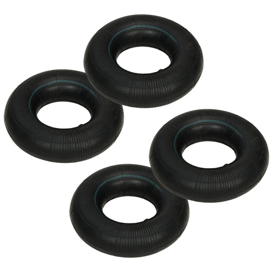 Replacement inner tubes for hand trucks, 4 pieces, 3.00 - 4, 260 x 85 rubber