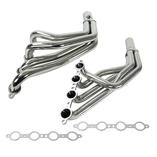 Exhaust Manifold Header For Ford 79-93 Fox Body Mustang 94-04 Mustang 4.8 5.3   Ban The Sale Of Amazon&Temu