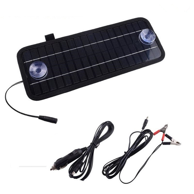 5W Portable Solar Car Battery Trickle Charger
