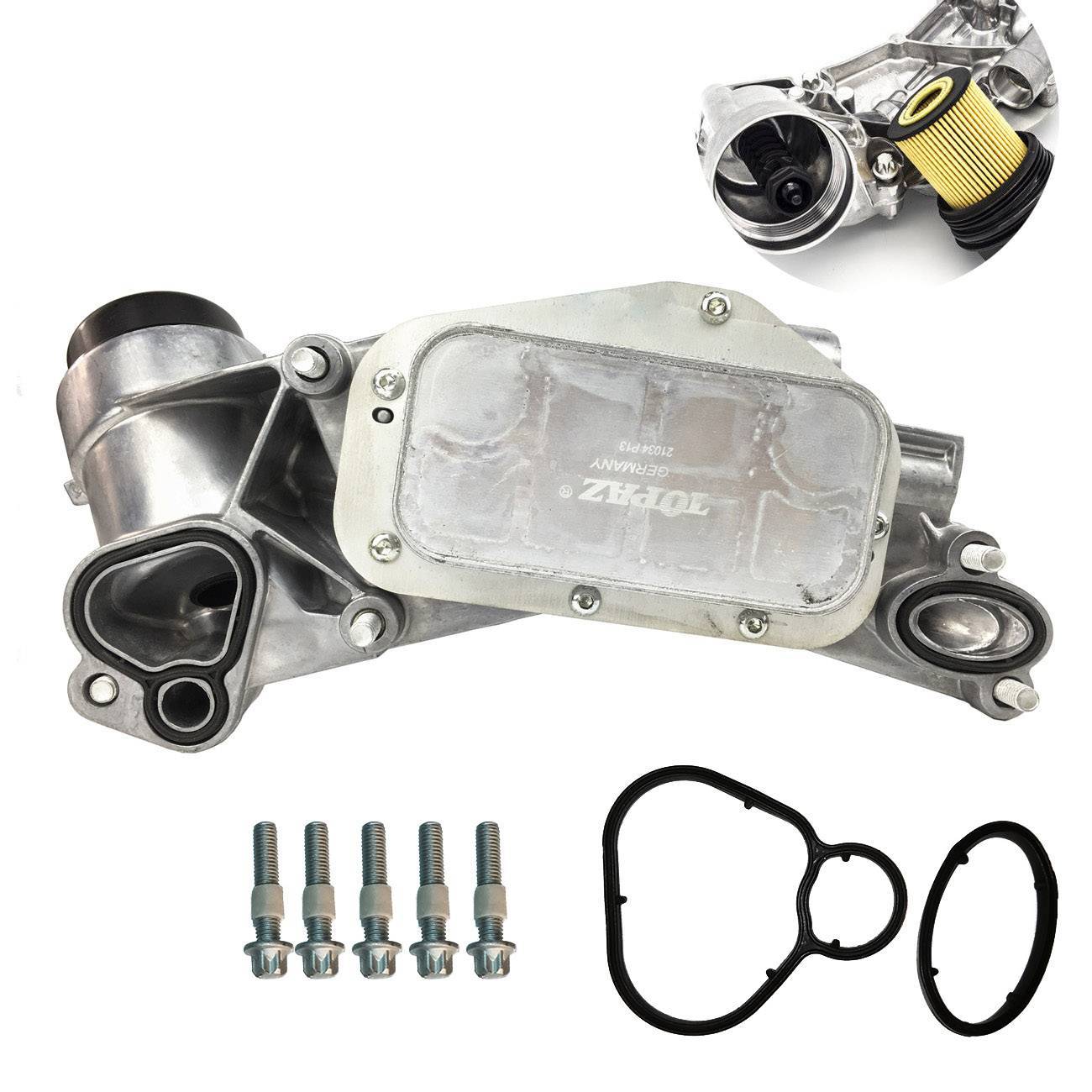 93186324 Engine Oil Cooler W Oil Filter Assembly For Chevy Cruze Aveo Pontiac G3