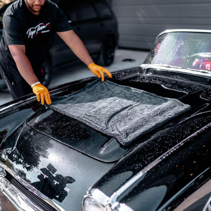 15x15in And 24x36in YISLU Drying Towel  - Super Absorbent Car Drying Towel, Woven With Twisted Microfiber, 1300 GSM High Quality Microfiber 70 30 Mixed Twisted Microfiber