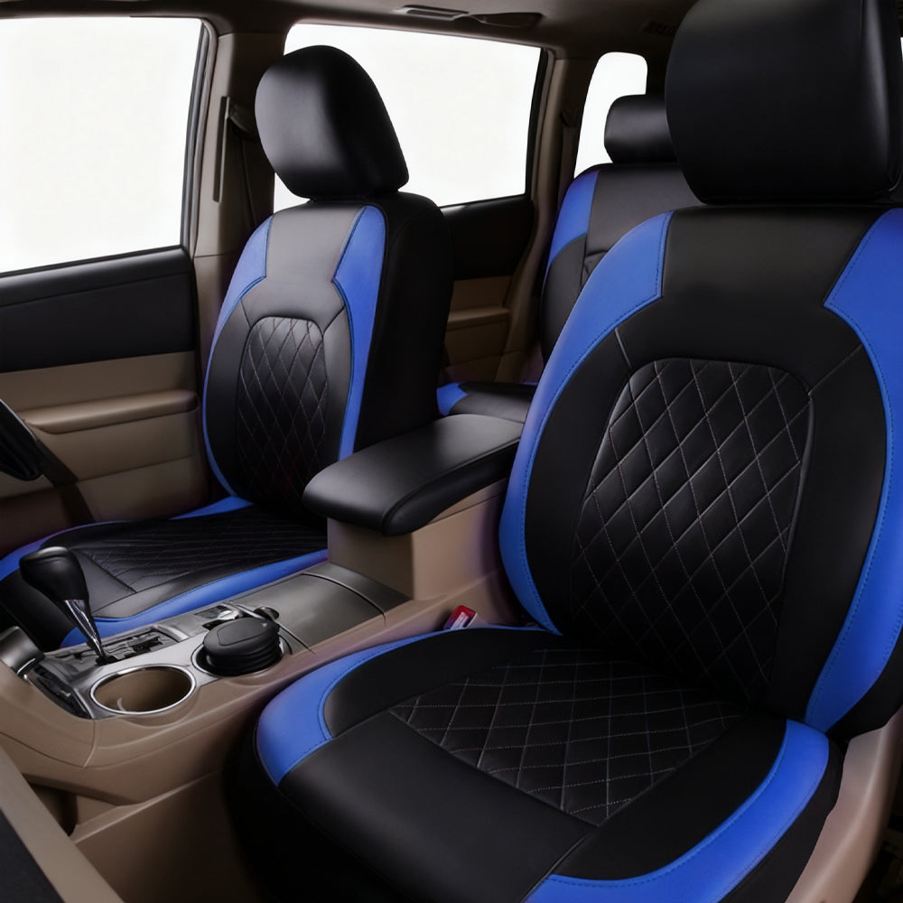 PU leather seat cover set, 9 pieces - image 9
