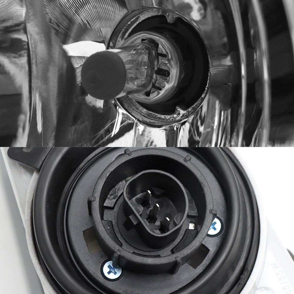 Right Black Headlights Compatible With Peterbilt 337,386,387 With Turn Signal