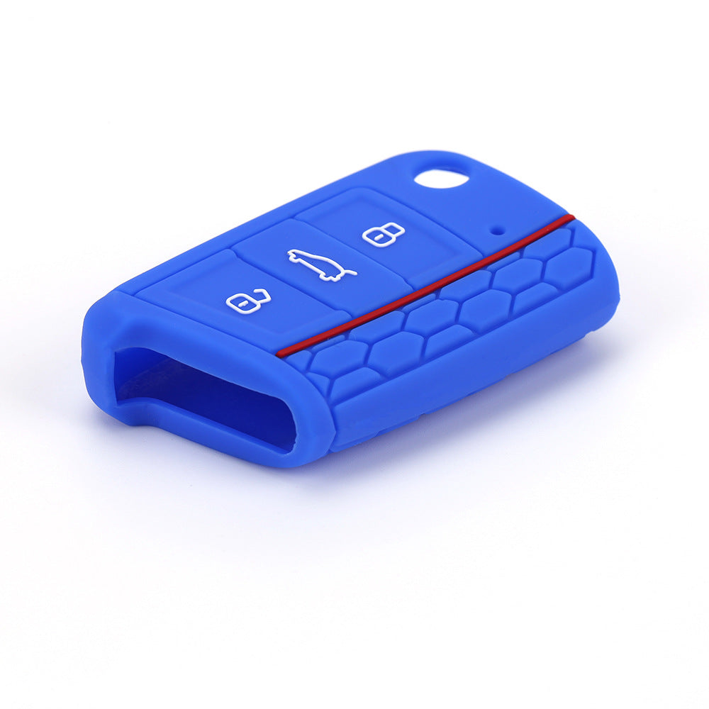 Silicone key fob cover for Volkswagen flip keys - image 2
