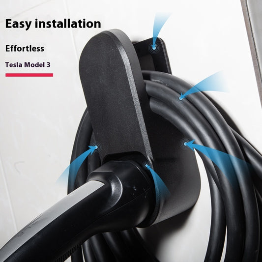 EV Charging Plug Wall Hanger, Type 1 or Type 2