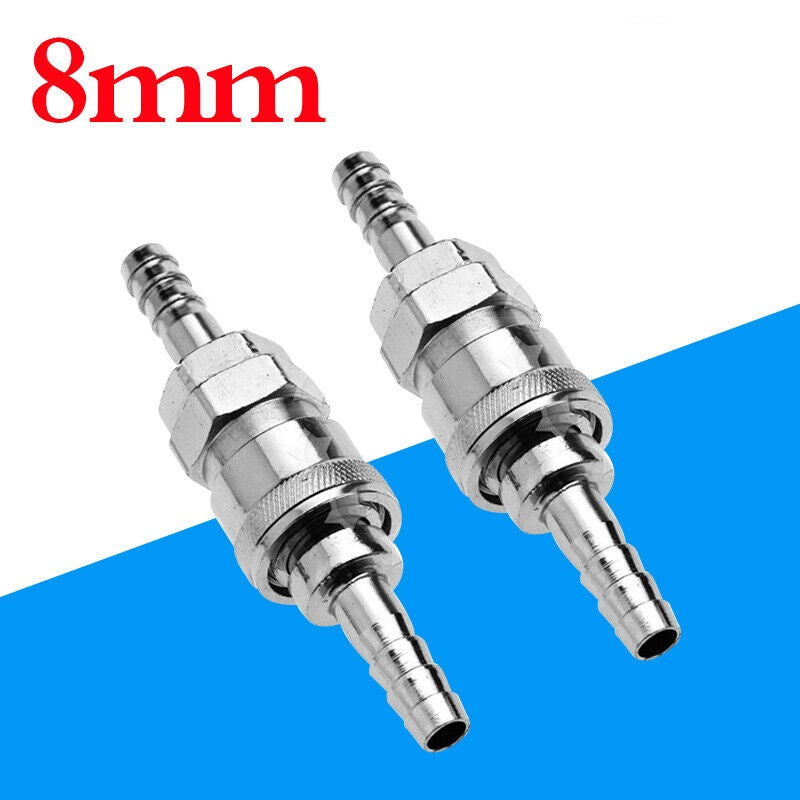 4PCS 8mm Gas Hose Copper Nozzle Quick Release Connector For Motorhome BBQ