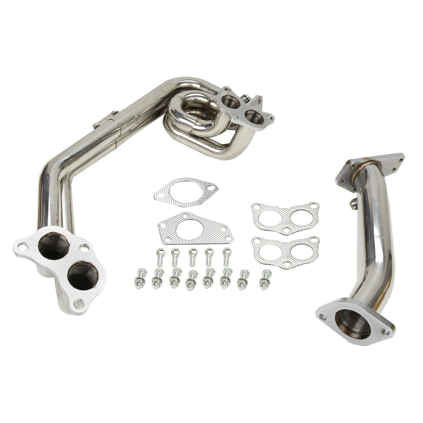 Exhaust Header For 08-14 S.ubaru Impreza WRX STi GE GH GR GV 2.0L  2.5L EJ20  EJ25 H4 Ban The Sale Of Amazon