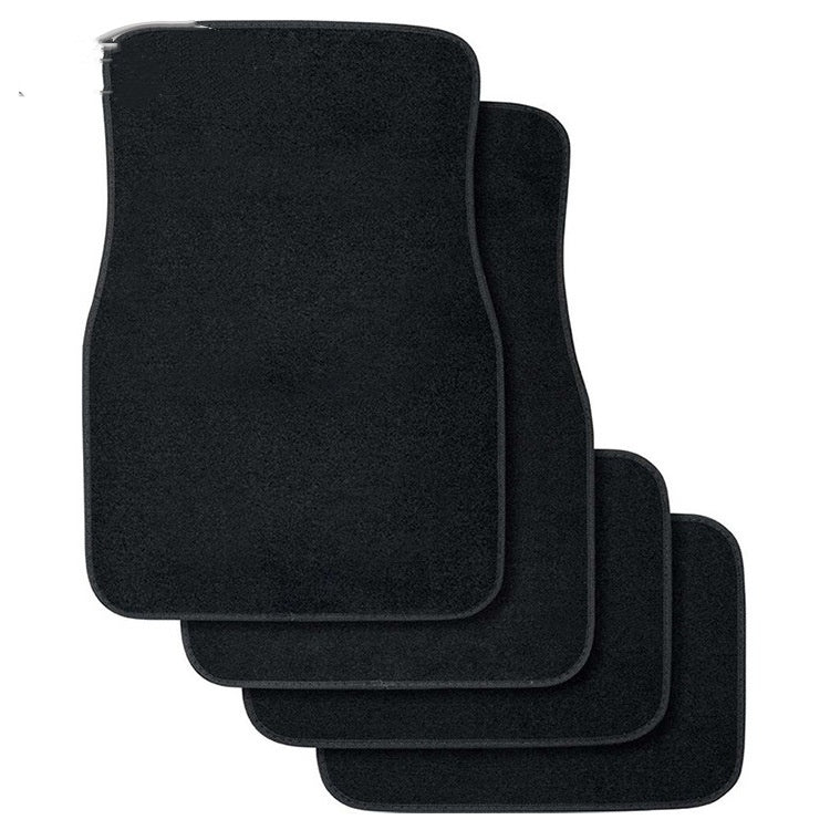 Universal car floor mats, velvet, 4-piece set – four-piece set shown flat