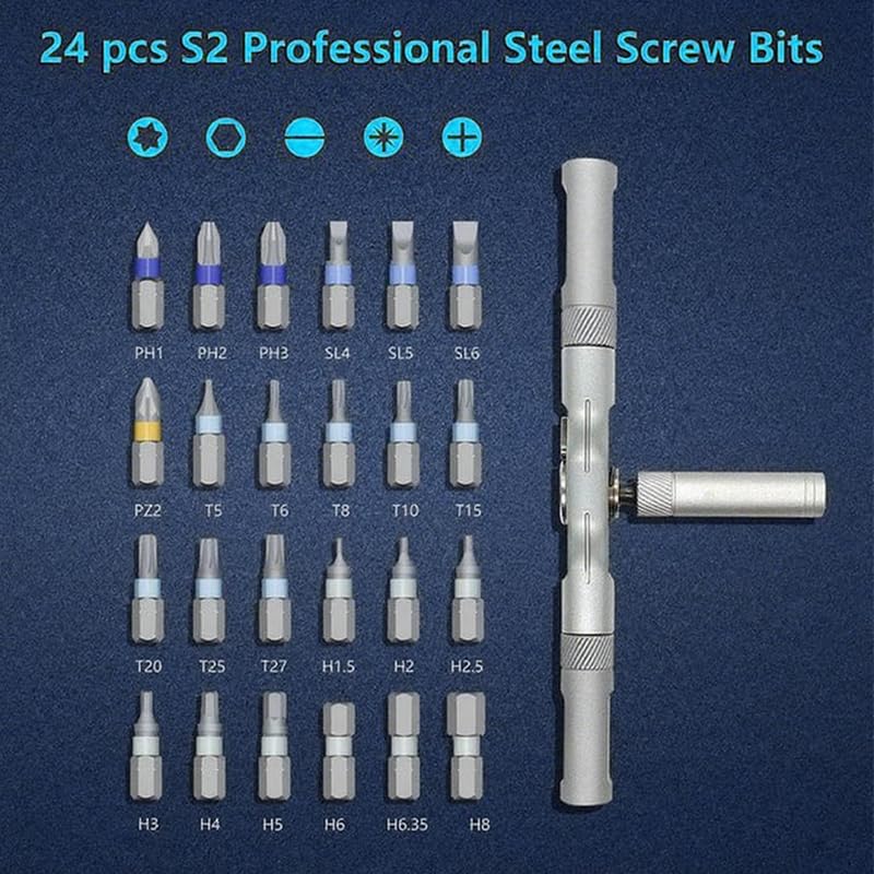 42 Pieces Of Magnetic Screwdrivers