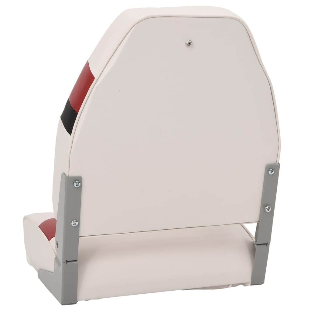 Boat Seat with High Backrest, Foldable, 44x