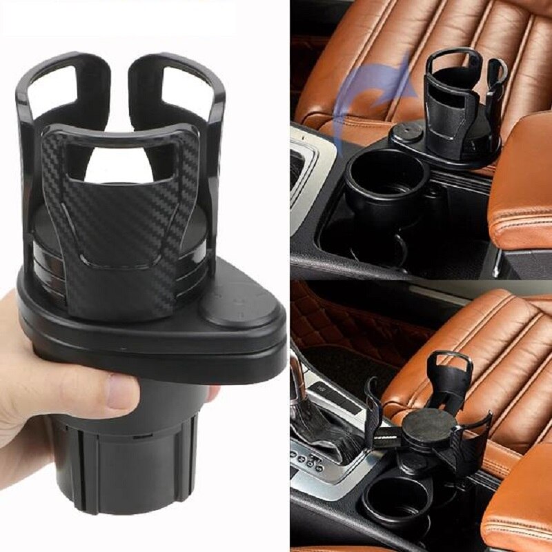 Foldable Car Cup Holder With Storage Organiser - image 2