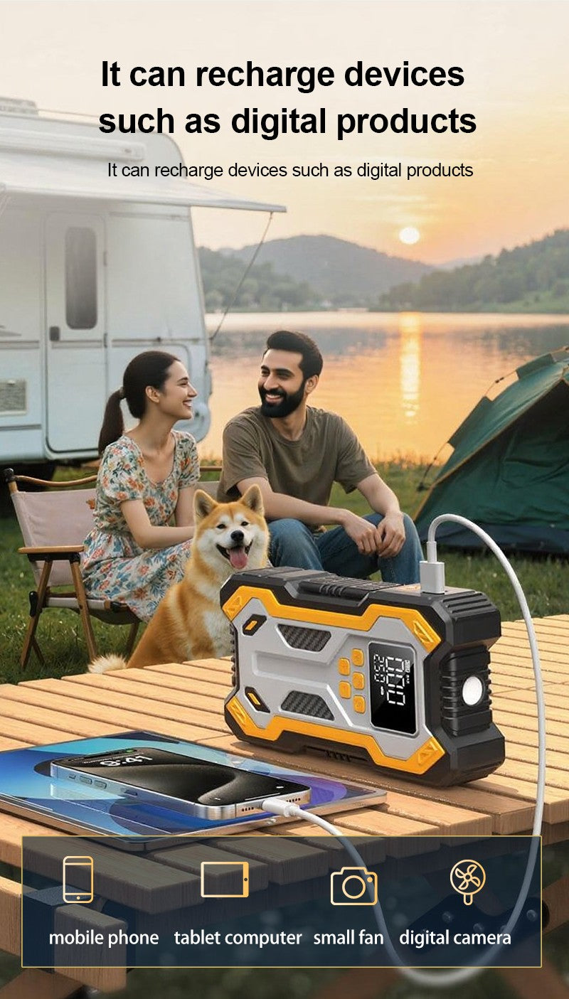 Jump Starter with Air Compressor – 12V Booster & Power Bank - image 6