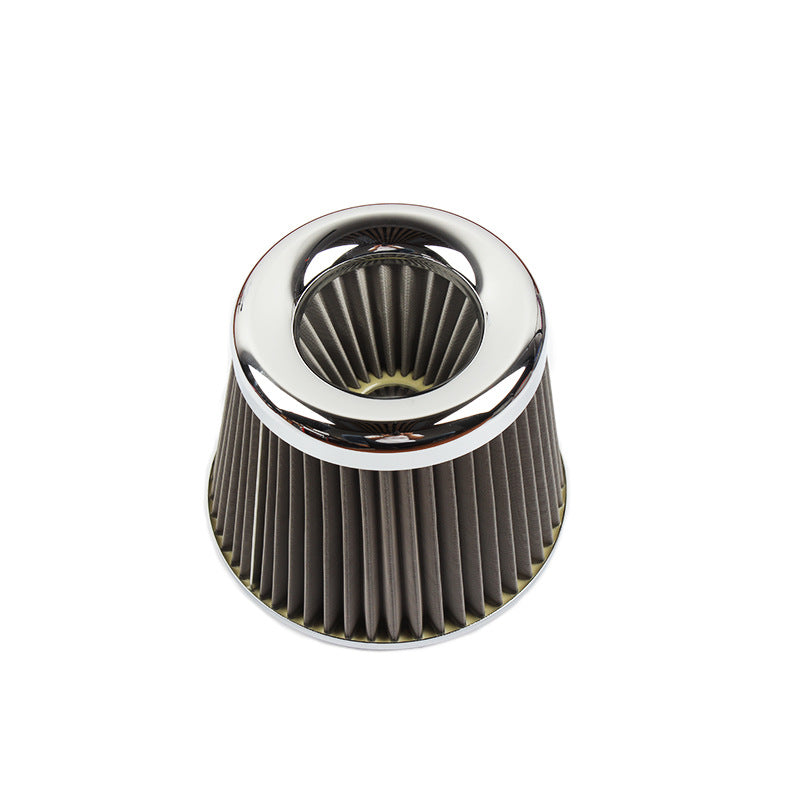 Universal Air Intake Filter – Mushroom Cone with Clamp - Silver
