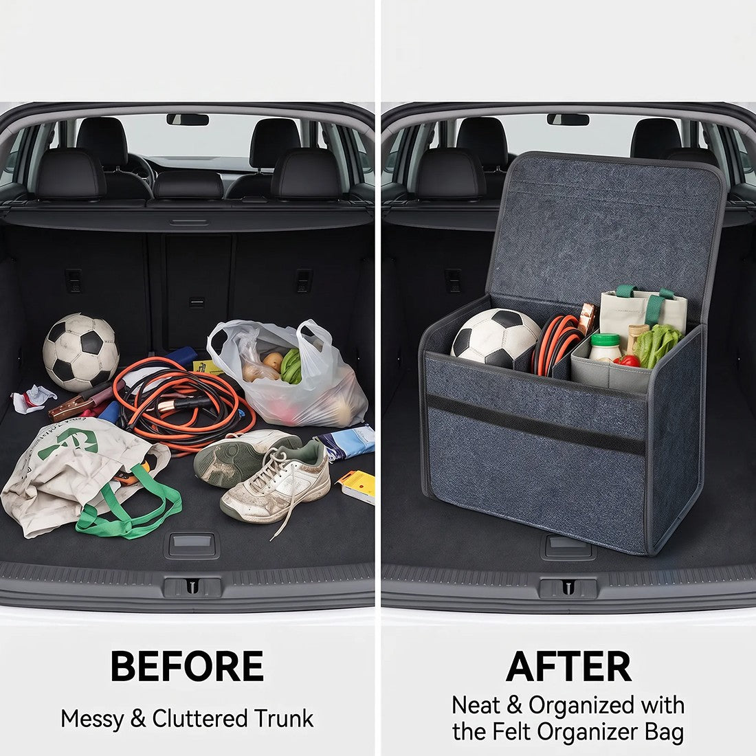 Felt car boot storage boxes, 4-pack - image 7