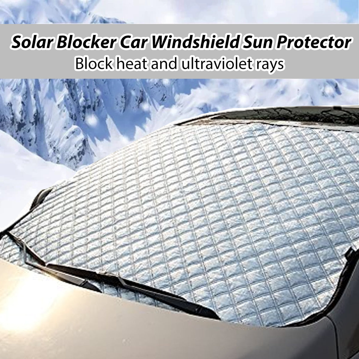 Aluminium film windscreen frost cover - image 3