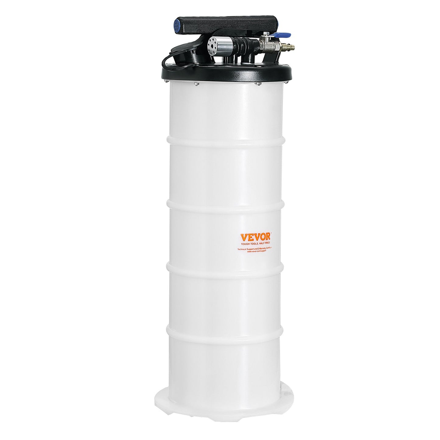 Liquid Extractor, 1.74 Gallon, Pneumatic, Manual Oil Change Vacuum Pump With Dipstick And Suction Hose, Automotive Fluid Extraction And Replacement Pump, Vacuum Suction.