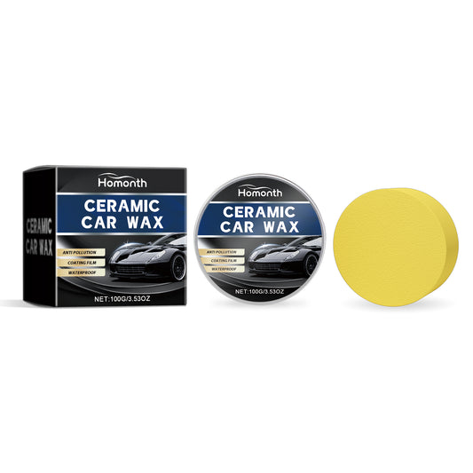 Ceramic coating paste wax