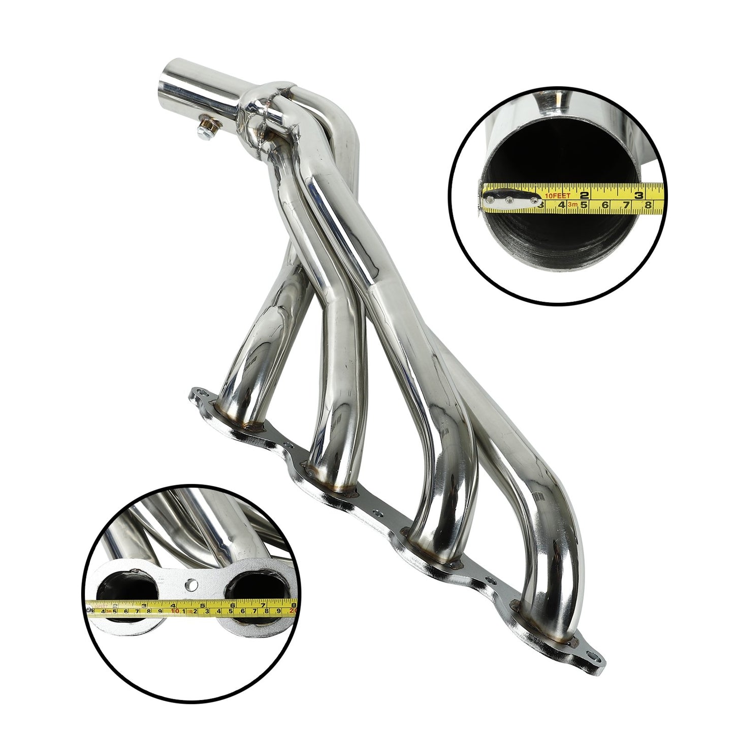 Exhaust Headers W,Y Pipe Fits Chevy GMC 2014-2017 5.3 6.2   Ban The Sale Of Amazon