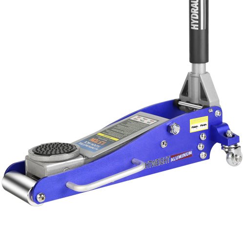 Hydraulic Low Profile Aluminium Steel Racing Floor Jack With Twin Piston Quick Lift Pump With 1.5 Ton Capacity Unavailable Platforms- Welfel , Temu