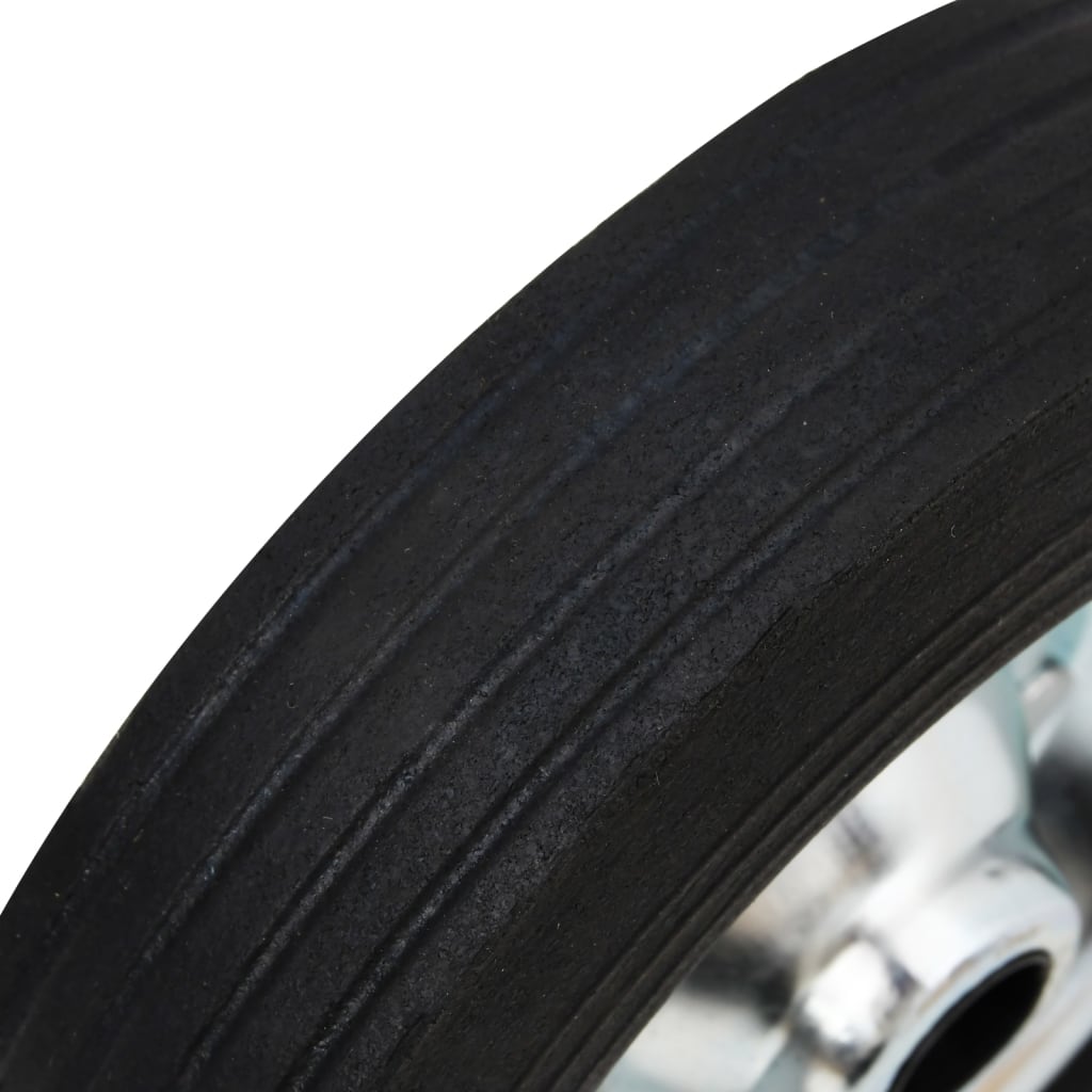 Wheel for Trailer Support Wheel Ø20x5 cm Solid Rubber and Steel
