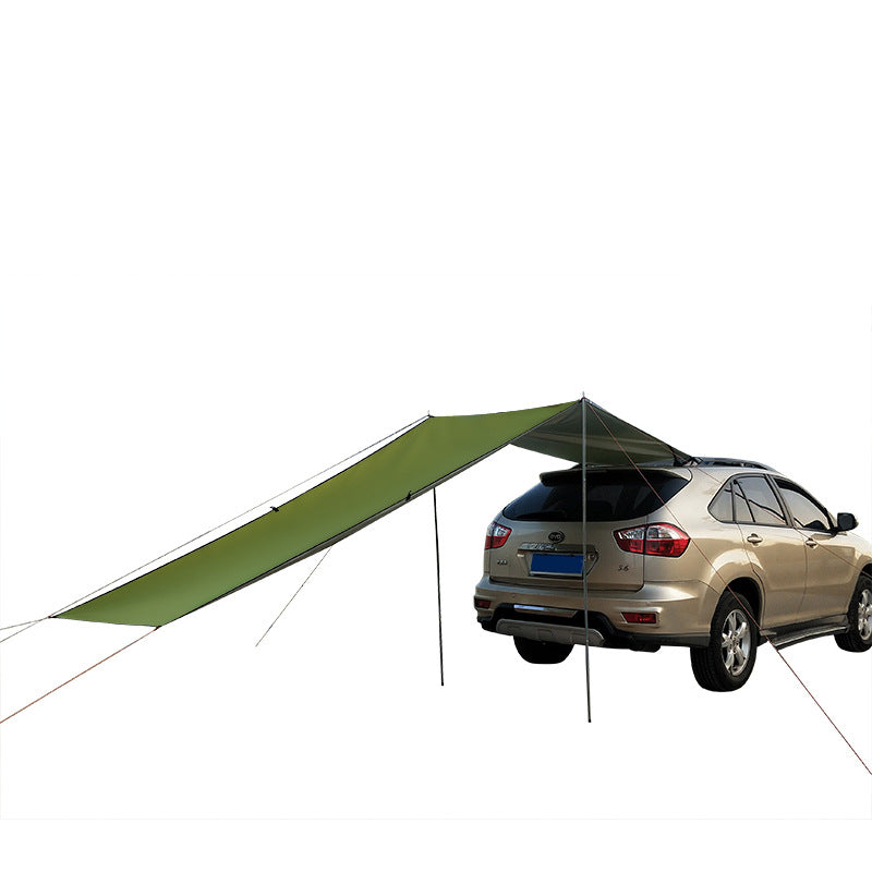 Car side awning, army green - image 3
