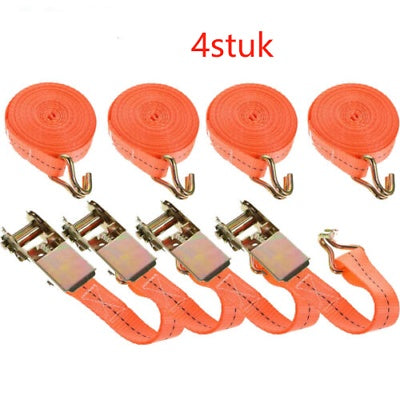 New 4x Tensioning Belts With Ratchet And Hook Lashing Belts Tensioning Belt 800kg 6m Meters