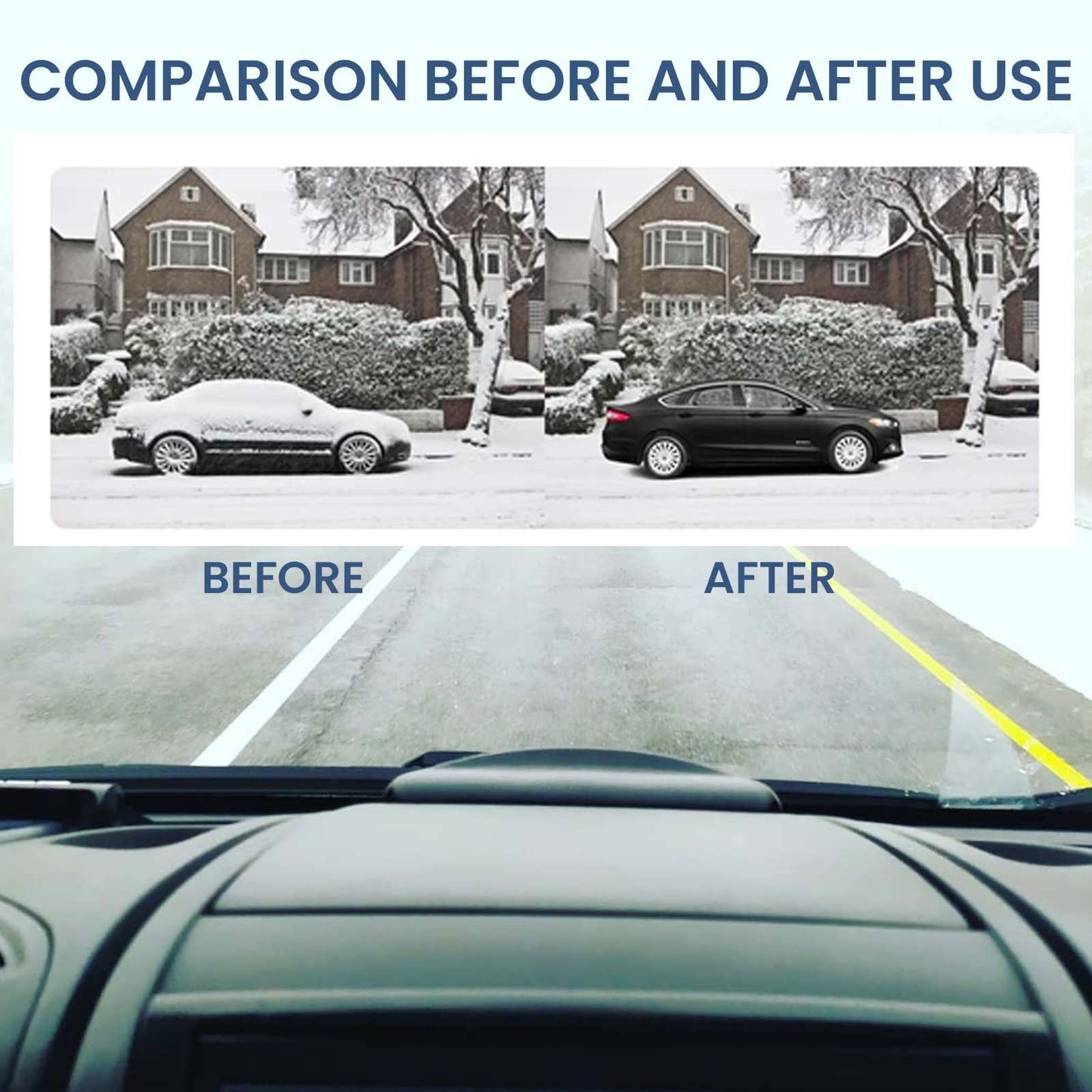 Portable Mini Ice Scraper For Quick De-icing And Snow Melting Of Car Windows. After-sales Service Not Included.