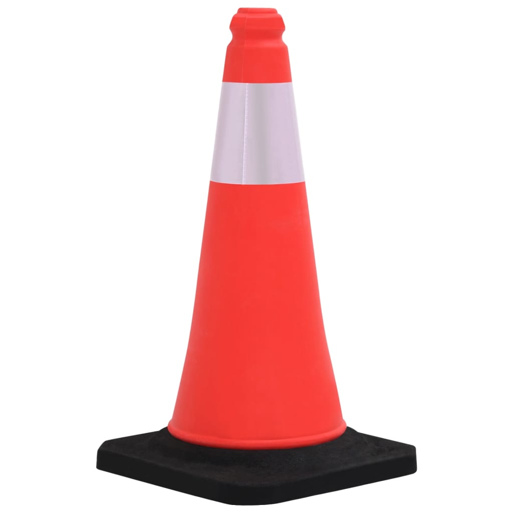 Reflective Traffic Cones with Heavy Base, 4 pcs.
