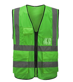 Zipped multi-pocket hi-vis vest - image 3