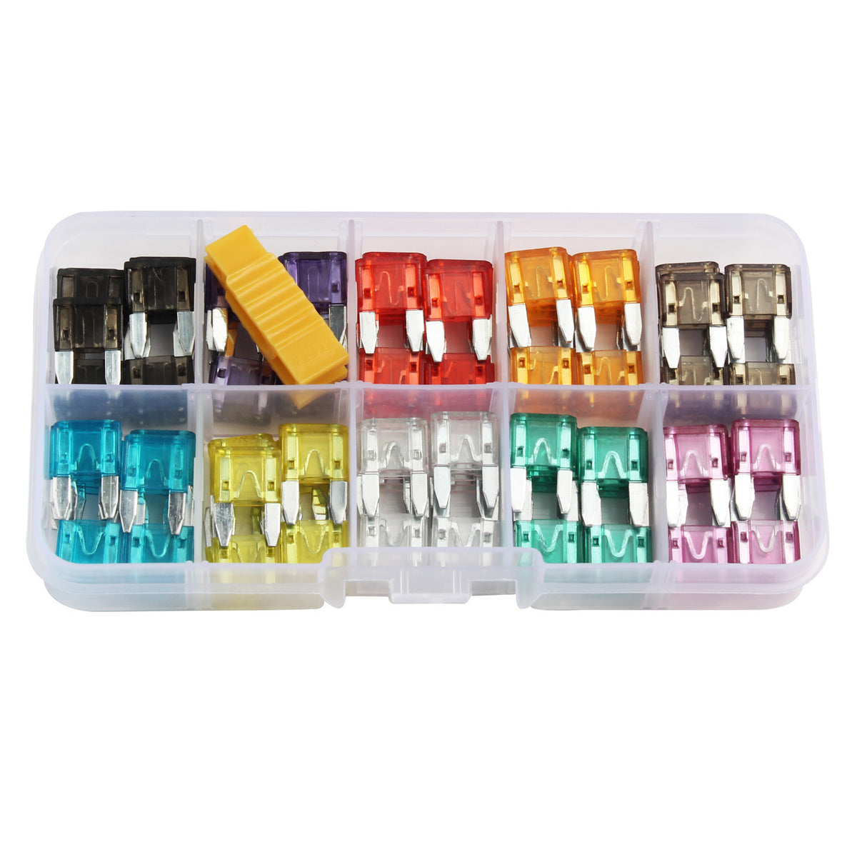 Car Blade Fuse Assortment – 120 Mini Fuses - Q120pcs