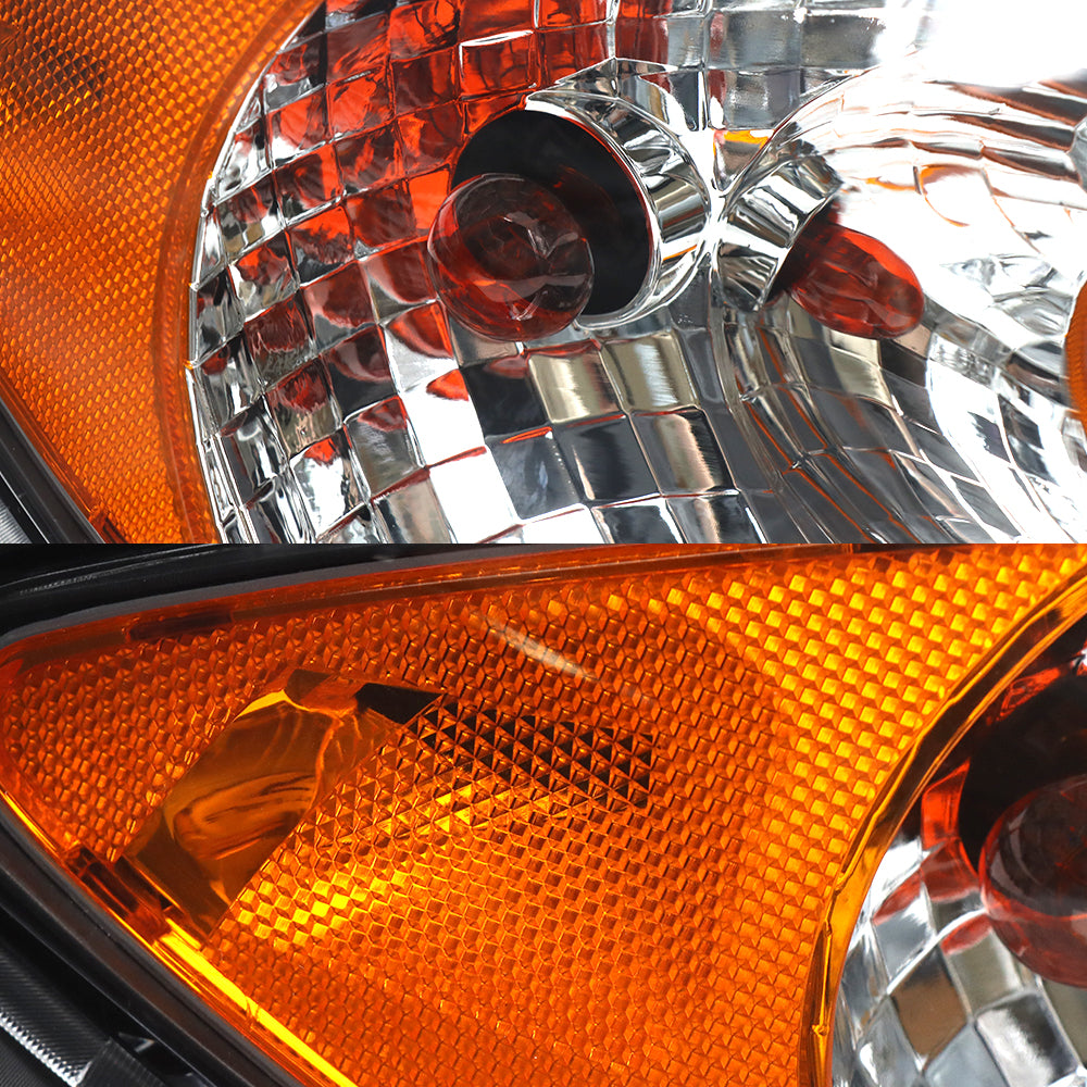 Black Headlights Assembly Compatible With International ProStar 2008-2016 Left Driver Side