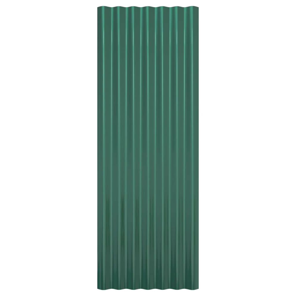 roof panels, 12 pieces. Galvanized   roof panels, 12