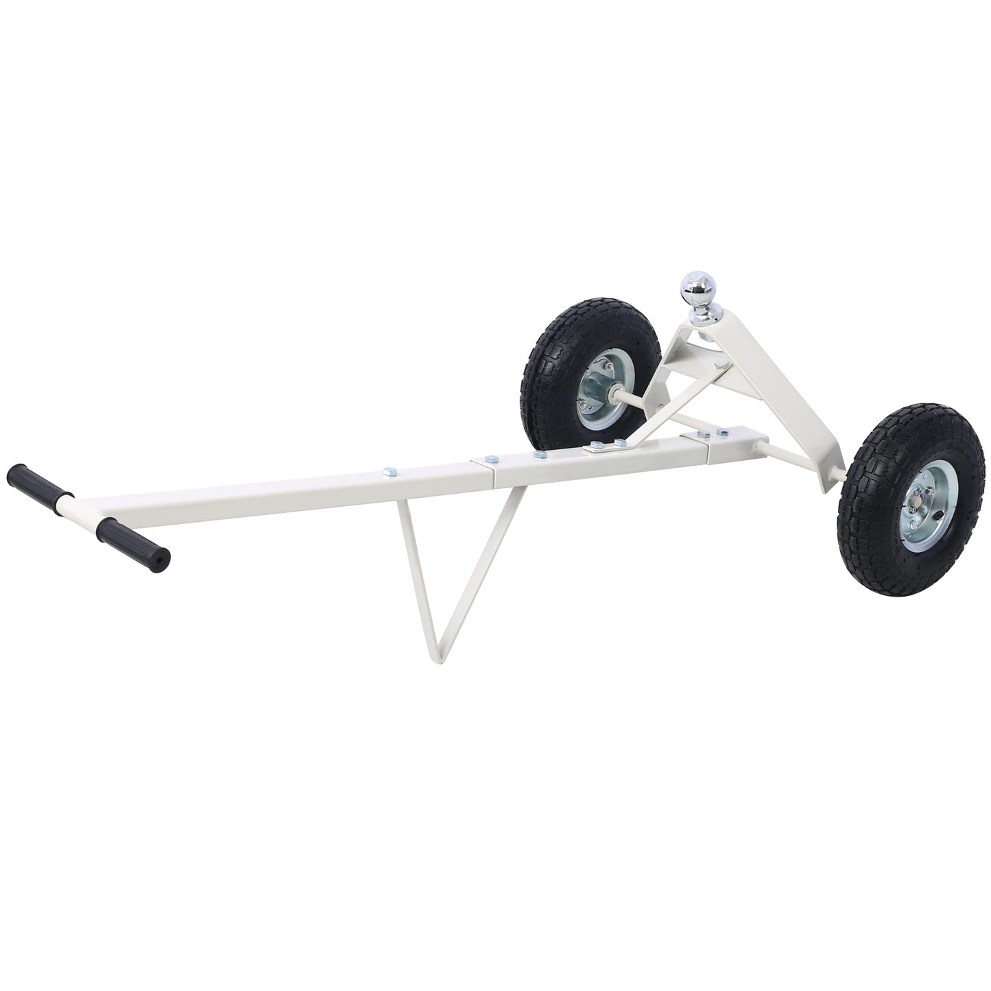 Trailer Dolly With Pneumatic Tires   600 Lb. Maximum Capacity Gray Color