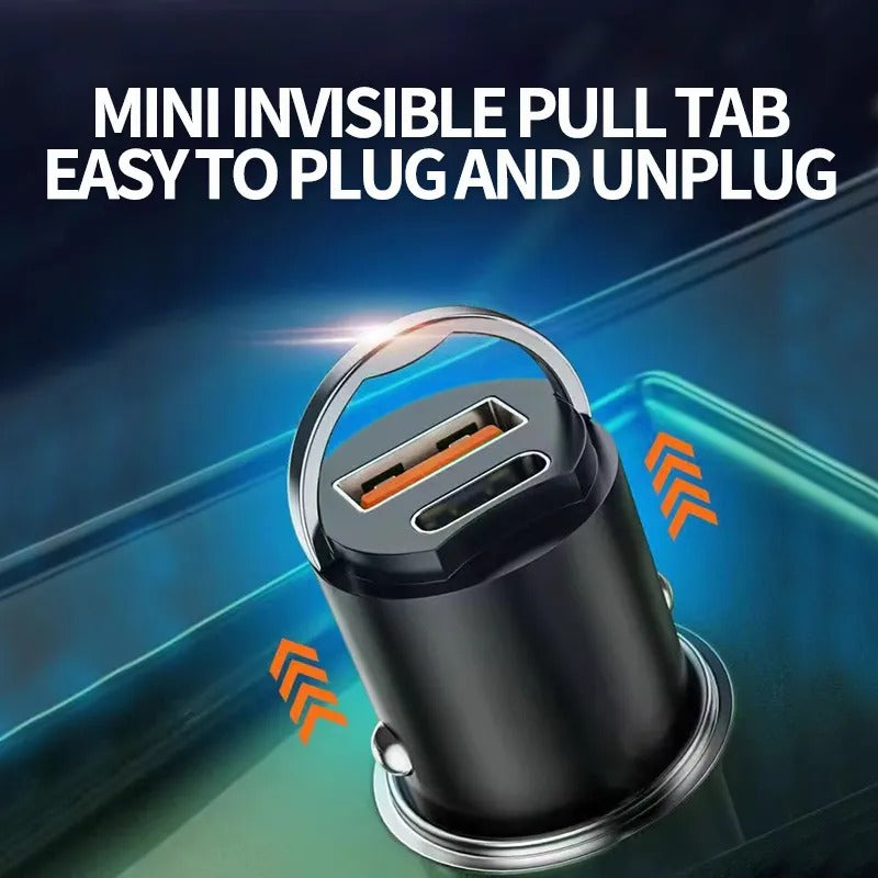 The Car Mini Charger Is Small And Does Not Take Up Space, Which Is Super Practical, Suitable For Multiple Models, And Super Efficient Charging.
