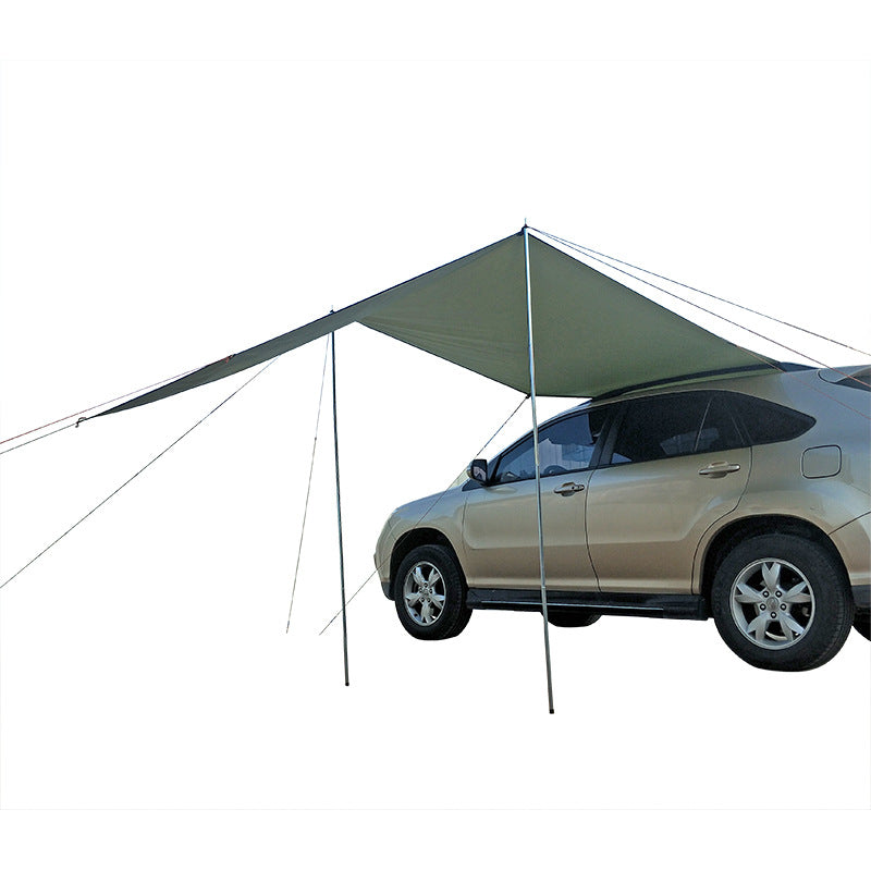 Car side awning, army green - image 4