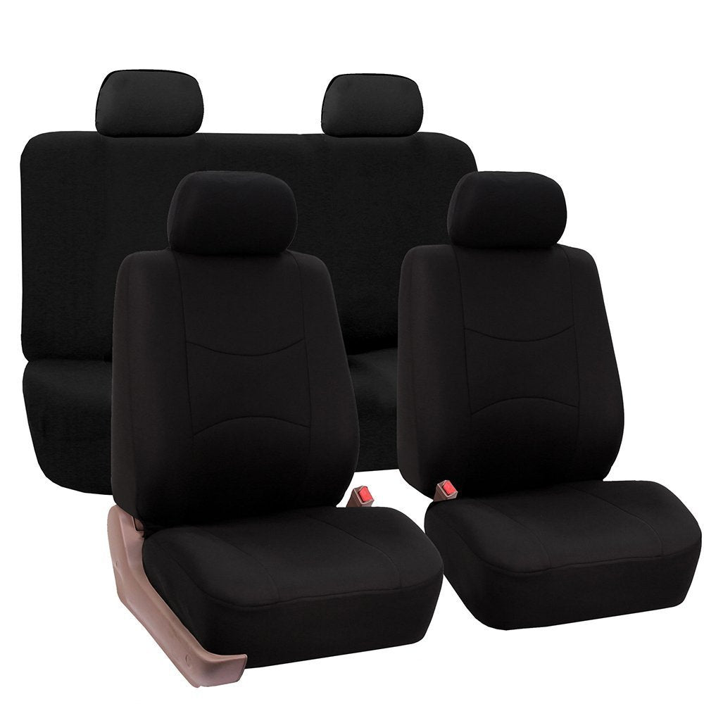 Universal car seat cover set, 5 seats – black seat covers for full five-seat set