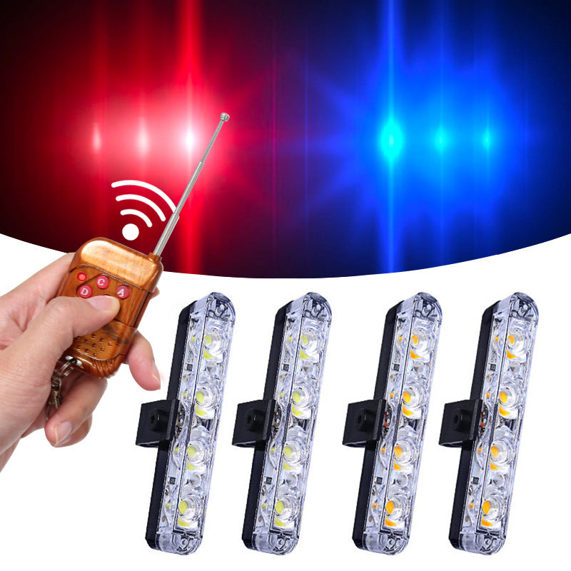 Car Emergency LED Warning Light – Wireless Remote Control - Black